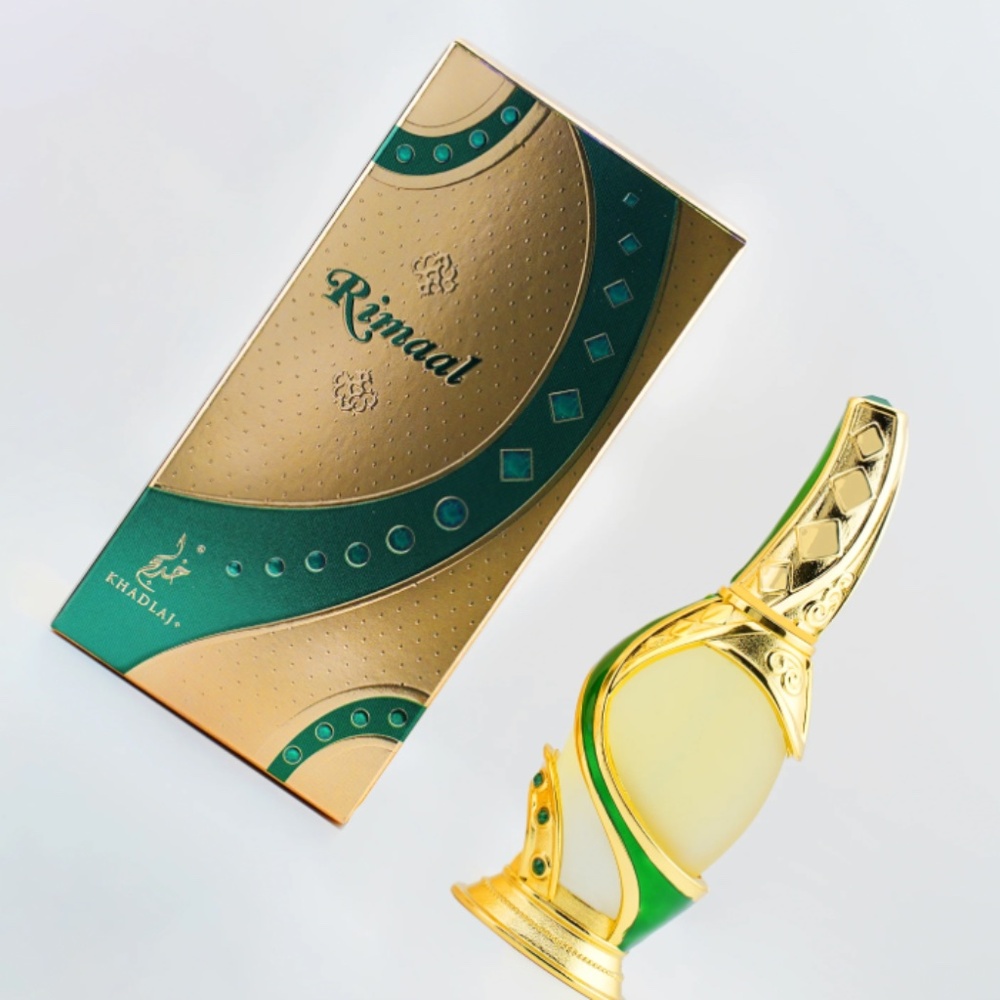 Rimaal Green Arabian Oil Attar, Body Oil, Ladies, Elegant NWT